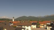Archived webcam image showing Alpine World Karwendel - Krün on 28 May 2026 at 08:04