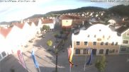Archived webcam image showing Dietfurt marketplace west on 14 Jun 2026 at 07:24