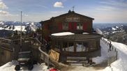 Archived webcam image showing Breitenberg - Mountain hut Ostlerhütte on 5 Apr 2026 at 14:04