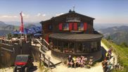 Archived webcam image showing Breitenberg - Mountain hut Ostlerhütte on 12 Jul 2026 at 12:34