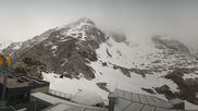 Archived webcam image showing Val di Sole top station Pejo 3000 on 12 Jun 2026 at 07:38