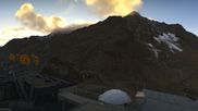 Archived webcam image showing Val di Sole top station Pejo 3000 on 5 Oct 2026 at 18:06