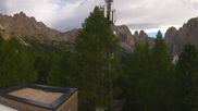 Archived webcam image showing Pian Pecei-Pra Martin lift - Fassa Valley on 15 Jun 2026 at 06:21