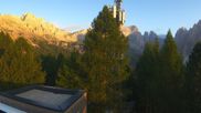 Archived webcam image showing Pian Pecei-Pra Martin lift - Fassa Valley on 14 Aug 2026 at 06:19