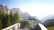 Archived webcam image showing Pian Pecei-Pra Martin lift - Fassa Valley on 14 Aug 2026 at 08:19