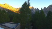 Archived webcam image showing Pian Pecei-Pra Martin lift - Fassa Valley on 26 Aug 2026 at 06:52