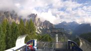 Archived webcam image showing Pian Pecei-Pra Martin lift - Fassa Valley on 18 Sep 2026 at 10:22