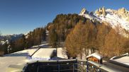 Archived webcam image showing Pian Pecei-Pra Martin lift - Fassa Valley on 26 Feb 2026 at 08:24