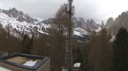 Archived webcam image showing Pian Pecei-Pra Martin lift - Fassa Valley on 14 Mar 2026 at 12:20