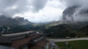 Archived webcam image showing Val Gardena: Top station Ciampinoi on 18 Sep 2026 at 12:49