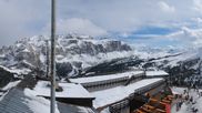 Archived webcam image showing Val Gardena: Top station Ciampinoi on 16 Mar 2026 at 14:16