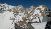 Archived webcam image showing Panoramic view Pointe Helbronner (11,358 ft) on 8 Apr 2026 at 16:32