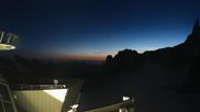 Archived webcam image showing Panoramic view Pointe Helbronner (11,358 ft) on 7 Jul 2026 at 04:59