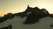 Archived webcam image showing Panoramic view Pointe Helbronner (11,358 ft) on 7 Jul 2026 at 06:59