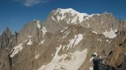 Archived webcam image showing Panoramic view Pointe Helbronner (11,358 ft) on 7 Jul 2026 at 08:59