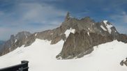 Archived webcam image showing Panoramic view Pointe Helbronner (11,358 ft) on 7 Jul 2026 at 14:59