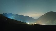 Archived webcam image showing Kühtai - Top station Wiesbergbahn on 9 Aug 2026 at 00:28