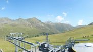 Archived webcam image showing Kühtai - Top station Wiesbergbahn on 9 Aug 2026 at 12:28