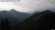 Archived webcam image showing Hochries - View to the south on 1 Jul 2026 at 00:04