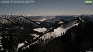Archiviertes Webcam Bild: Hochrieshütte - DAV Sektion Rosenheim - Blick nach Süden am 27 Feb 2026 um 00:14 Uhr