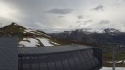 Archived webcam image showing Panorama from Männlichen mountain on 11 May 2026 at 18:37