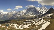 Archived webcam image showing Panorama from Männlichen mountain on 25 May 2026 at 14:16