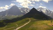 Archived webcam image showing Panorama from Männlichen mountain on 10 Jul 2026 at 12:35