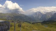 Archived webcam image showing Panorama from Männlichen mountain on 15 Aug 2026 at 14:47