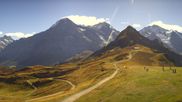 Archived webcam image showing Panorama from Männlichen mountain on 22 Sep 2026 at 12:46