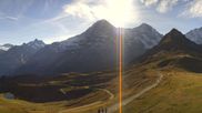 Archived webcam image showing Panorama from Männlichen mountain on 15 Oct 2026 at 10:42