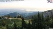 Archiviertes Webcam Bild: Kampenwand - Blick über den Chiemsee am 08.08.2026 um 06:37 Uhr