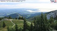 Archived webcam image showing Kampenwand - View to the Chiemsee on 19 Aug 2026 at 07:07