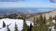 Archived webcam image showing Kampenwand - View to the Chiemsee on 26 Feb 2026 at 14:56