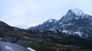 Archived webcam image showing Grindelwald First midway station on 6 May 2026 at 06:12
