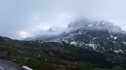 Archived webcam image showing Grindelwald First midway station on 11 May 2026 at 07:51