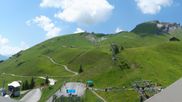 Archived webcam image showing Grindelwald First midway station on 24 Jun 2026 at 14:28