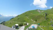 Archived webcam image showing Grindelwald First midway station on 24 Jun 2026 at 12:28