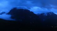 Archived webcam image showing Grindelwald First midway station on 1 Jul 2026 at 04:59