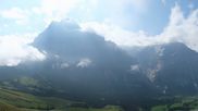 Archived webcam image showing Grindelwald First midway station on 6 Aug 2026 at 10:24