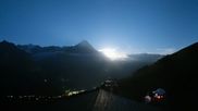 Archived webcam image showing Grindelwald First midway station on 23 Aug 2026 at 00:24