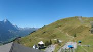 Archived webcam image showing Grindelwald First midway station on 23 Aug 2026 at 10:24