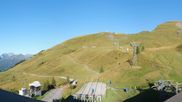 Archived webcam image showing Grindelwald First midway station on 30 Aug 2026 at 08:49