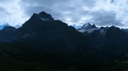 Archived webcam image showing Grindelwald First midway station on 30 Aug 2026 at 00:49