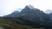 Archived webcam image showing Grindelwald First midway station on 13 Oct 2026 at 10:57