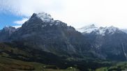 Archived webcam image showing Grindelwald First midway station on 13 Oct 2026 at 12:57