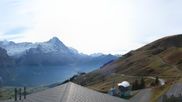 Archived webcam image showing Grindelwald First midway station on 29 Oct 2026 at 14:08