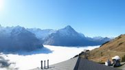 Archived webcam image showing Grindelwald First midway station on 29 Oct 2026 at 10:08