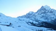 Archived webcam image showing Grindelwald First midway station on 22 Oct 2026 at 08:52