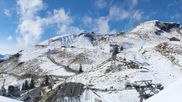 Archived webcam image showing Grindelwald First midway station on 22 Oct 2026 at 14:52