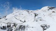 Archived webcam image showing Grindelwald First midway station on 22 Oct 2026 at 12:52